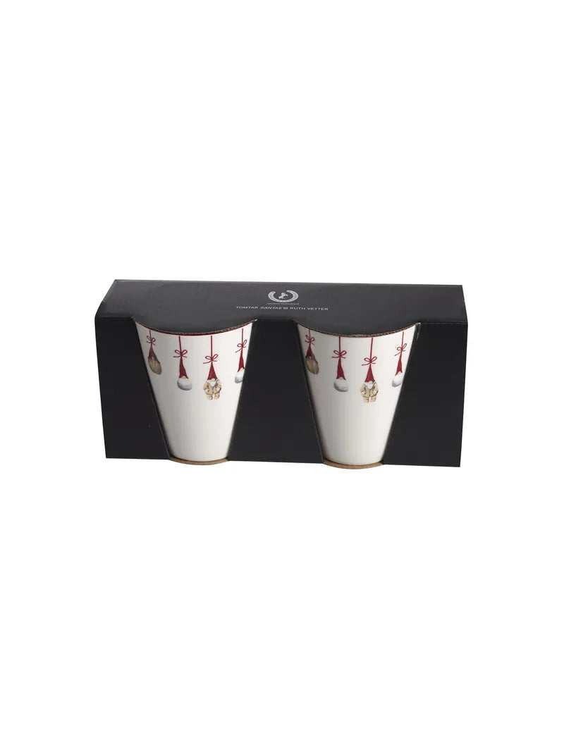 Mokken met tomtes 2 stuks