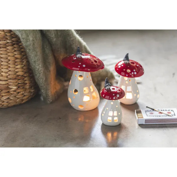 Lantaarn Tomte op paddestoel small