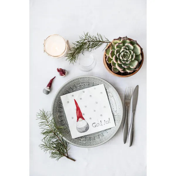Servetten Santa High Hat , wit