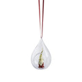 Kerstbal "Santa Fritte", rood