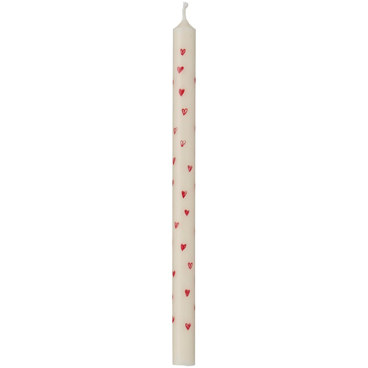 Kaars met rode harten