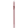 Licht roze kaars met strik
