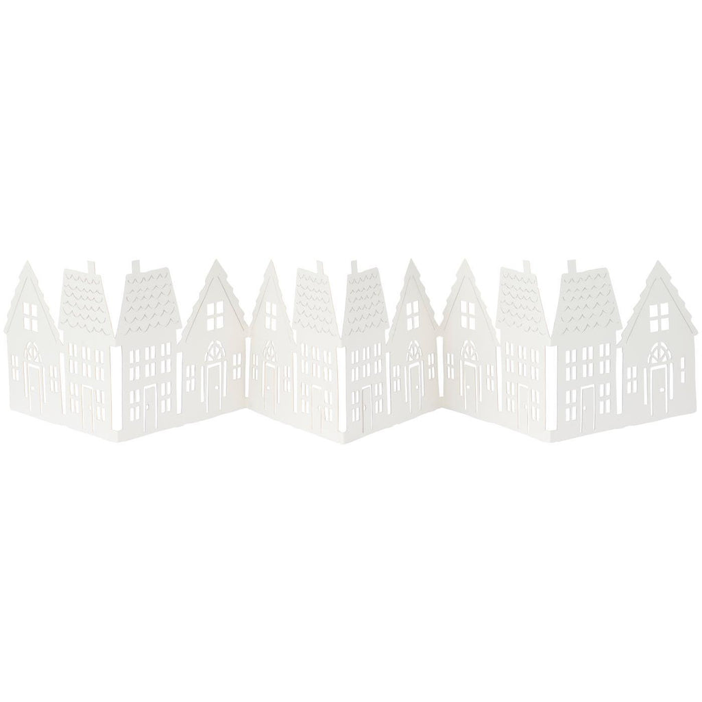 Kerstmis tafeldecoratie huisjes
