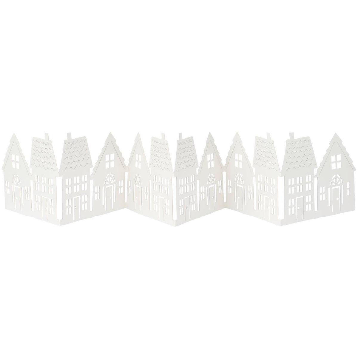Kerstmis tafeldecoratie huisjes