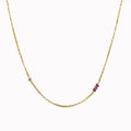 Minimalistische schakelketting met bloem