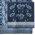 Mariëtte Wolbert Handdoek en theedoekset "La Bomba Tulipa" blauw