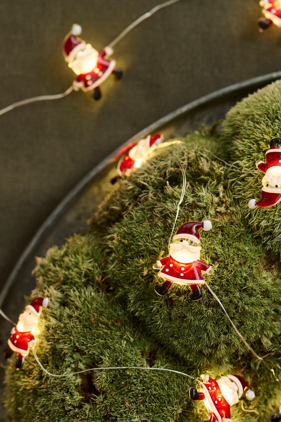 Lichtsnoer Kerstmannetjes