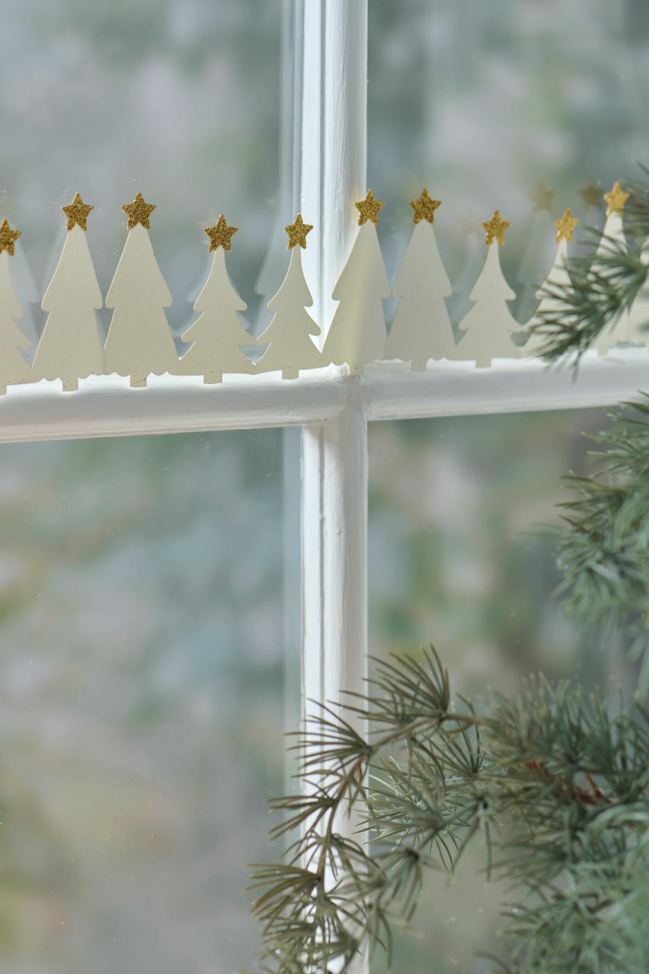 Kerstmis tafeldecoratie kerstboompjes