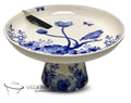 "Garden blue" schaal op voet