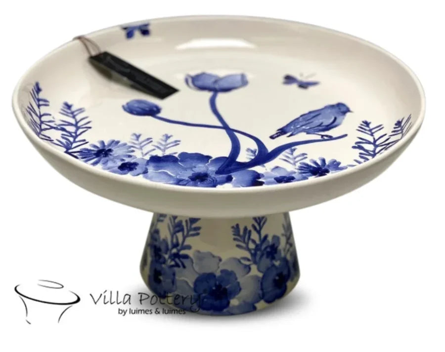"Garden blue" schaal op voet