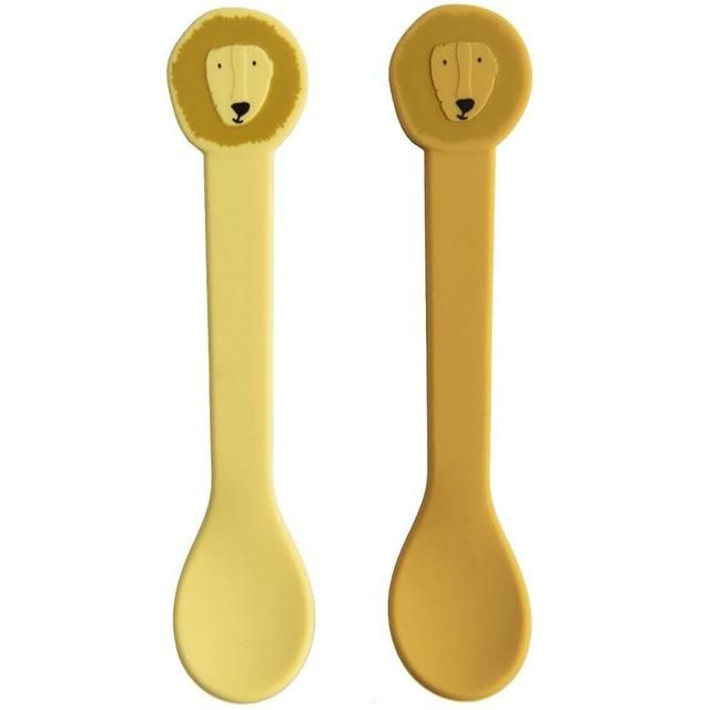 Trixie Silicone Spoon Mr Lion, Χρώμα Κίτρινο & Πορτοκαλί 2 Τεμάχια