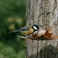 Heeej! Leaf me - wand-vogelvoederschaal Bruin metaal