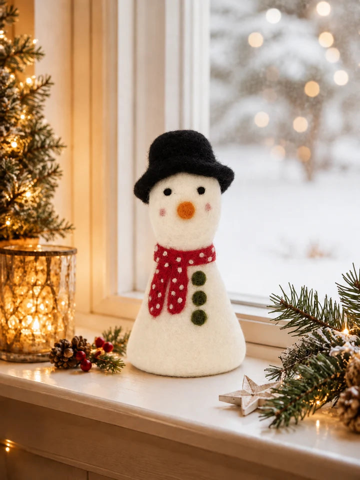Kersthanger Sneeuwpop 15 cm